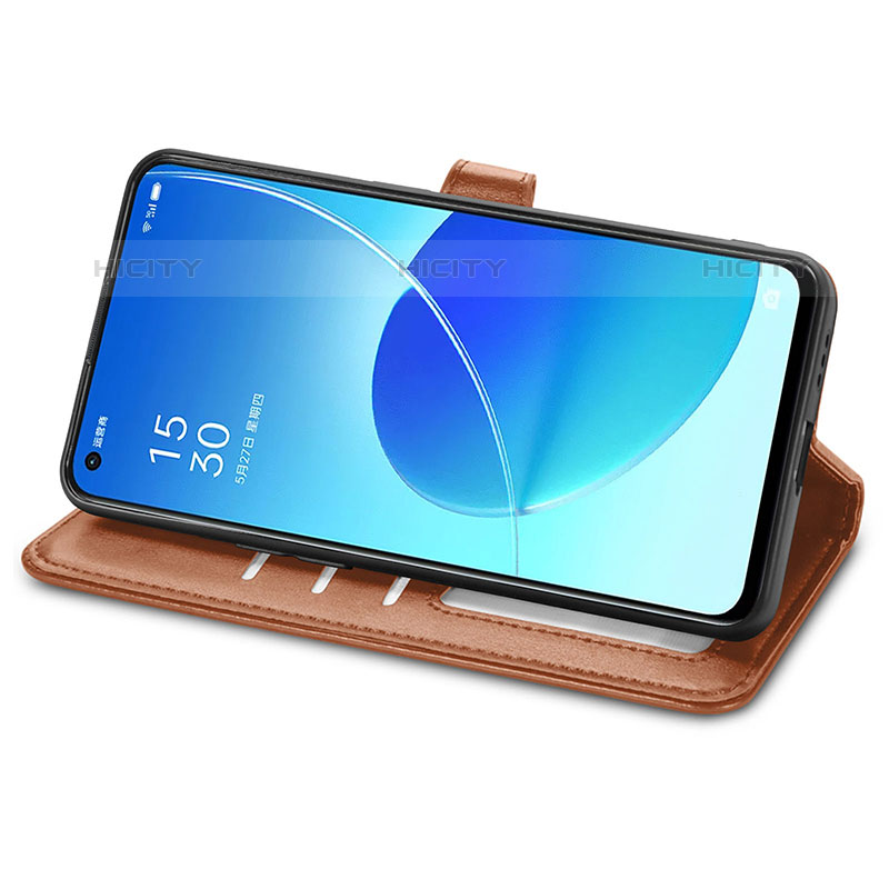 Handytasche Stand Schutzhülle Flip Leder Hülle S05D für Oppo Reno6 5G