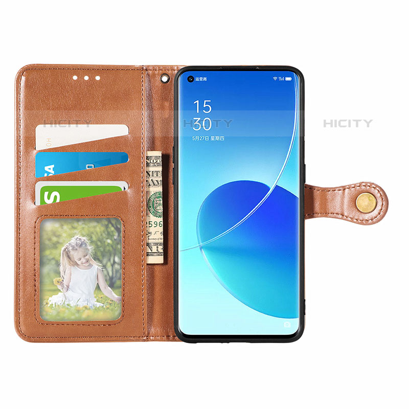 Handytasche Stand Schutzhülle Flip Leder Hülle S05D für Oppo Reno6 Pro 5G