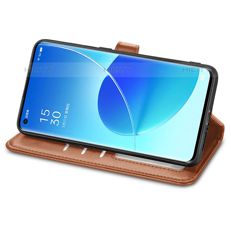 Handytasche Stand Schutzhülle Flip Leder Hülle S05D für Oppo Reno6 Pro 5G India