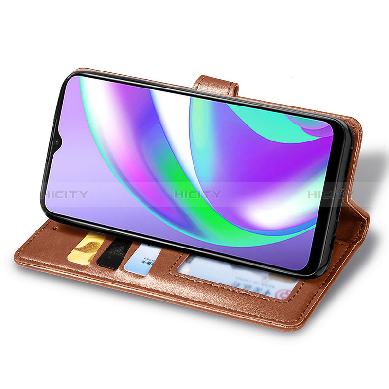 Handytasche Stand Schutzhülle Flip Leder Hülle S05D für Realme C12 groß