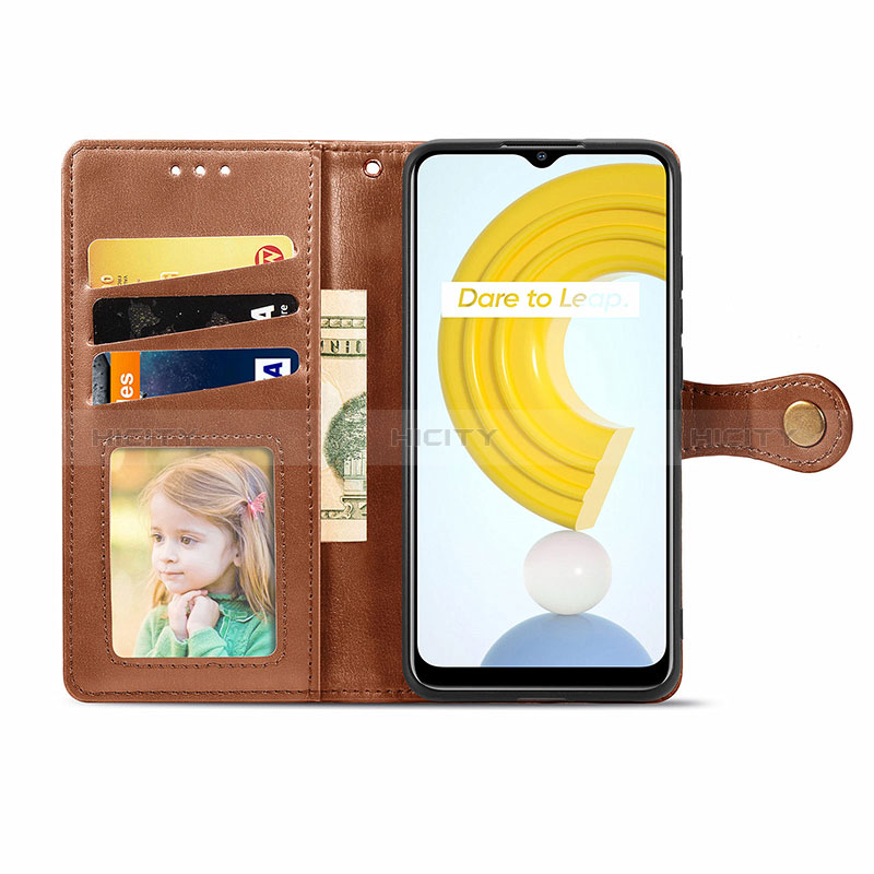 Handytasche Stand Schutzhülle Flip Leder Hülle S05D für Realme C21Y