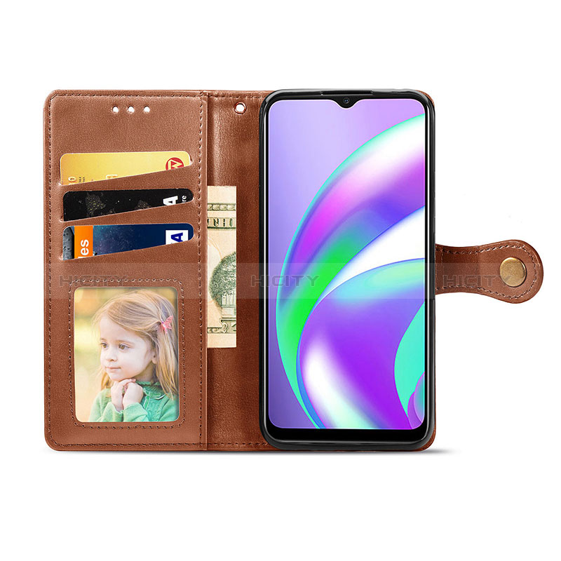 Handytasche Stand Schutzhülle Flip Leder Hülle S05D für Realme C25