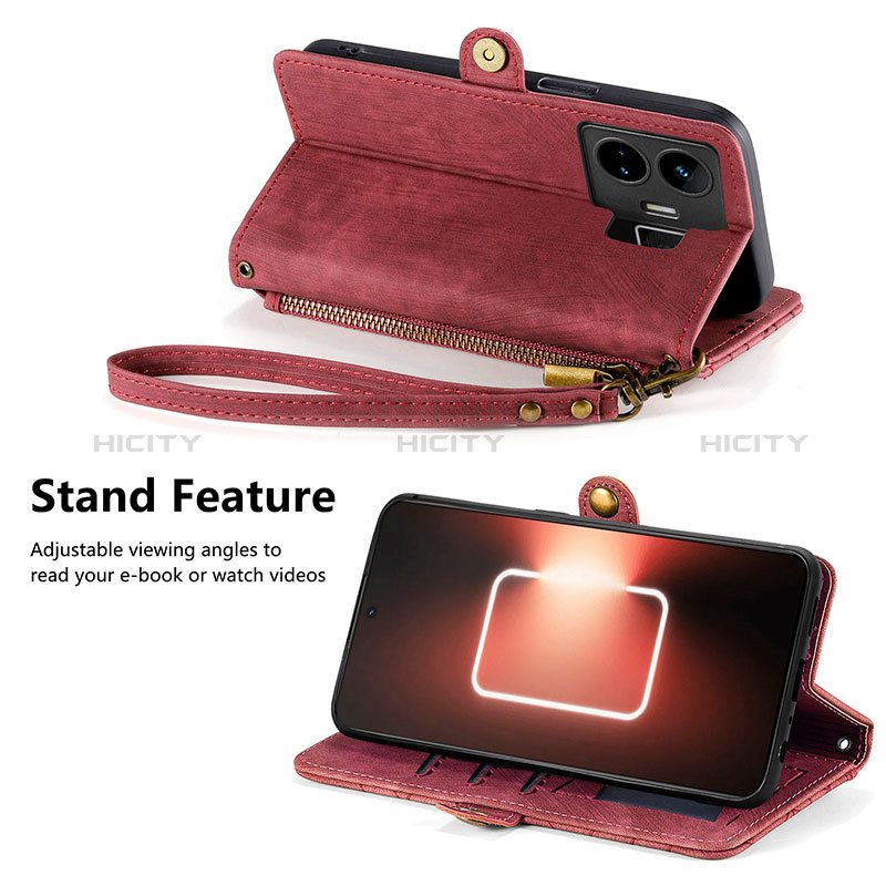 Handytasche Stand Schutzhülle Flip Leder Hülle S05D für Realme GT Neo5 240W 5G groß