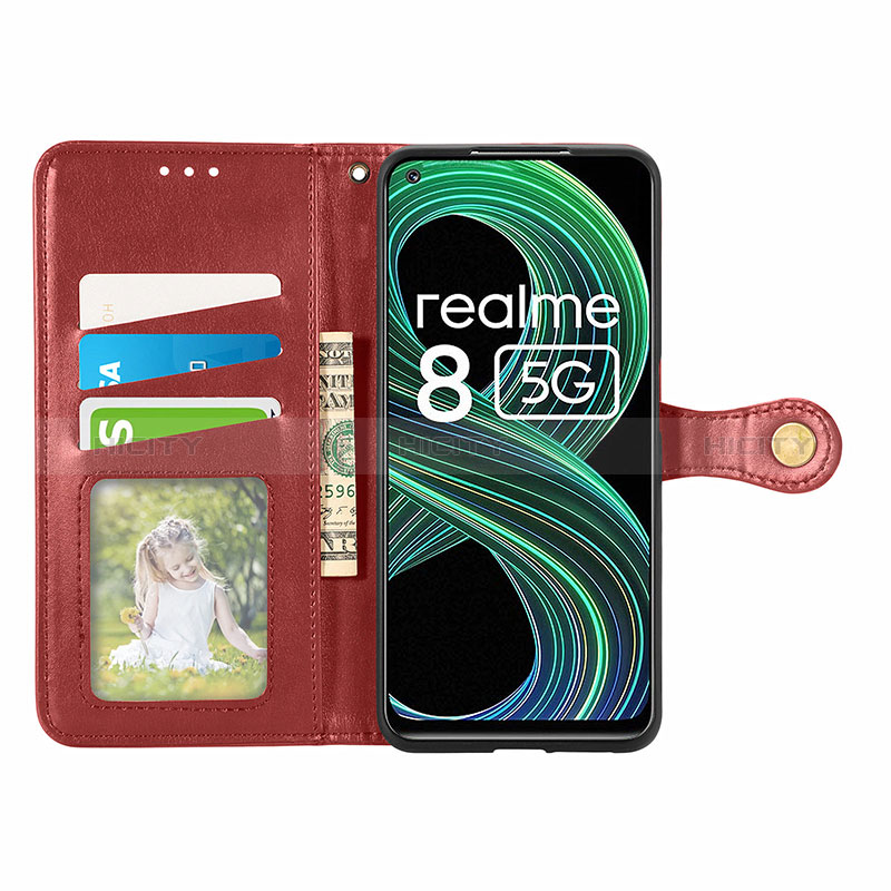 Handytasche Stand Schutzhülle Flip Leder Hülle S05D für Realme Q3i 5G groß