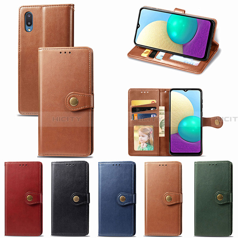 Handytasche Stand Schutzhülle Flip Leder Hülle S05D für Samsung Galaxy A02