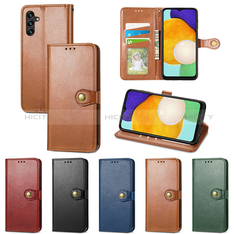 Handytasche Stand Schutzhülle Flip Leder Hülle S05D für Samsung Galaxy A04s groß