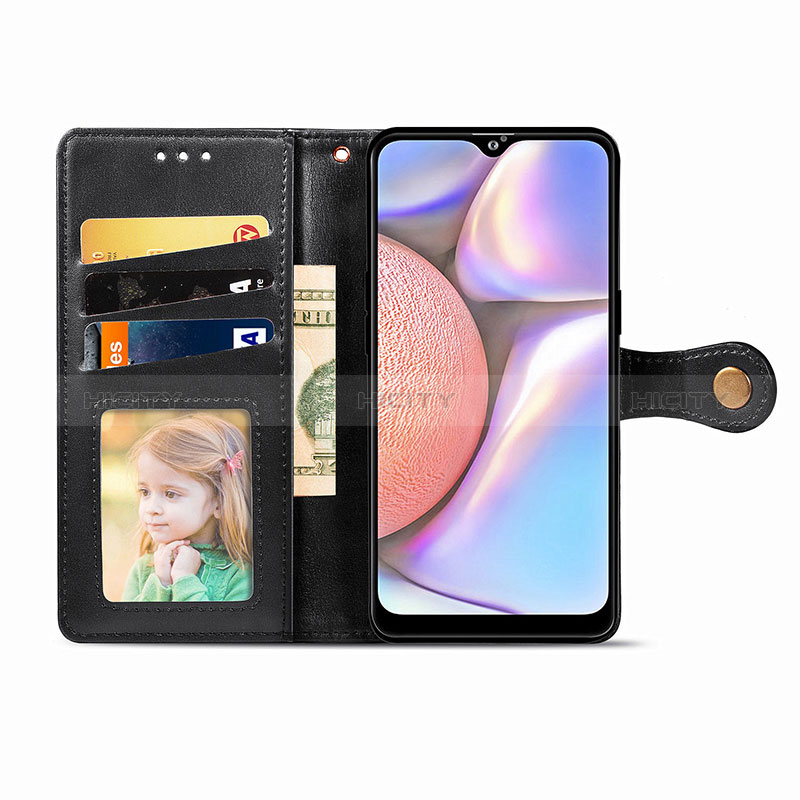 Handytasche Stand Schutzhülle Flip Leder Hülle S05D für Samsung Galaxy A10s groß