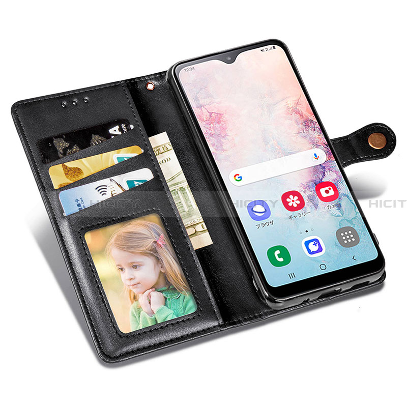 Handytasche Stand Schutzhülle Flip Leder Hülle S05D für Samsung Galaxy A20 SC-02M SCV46 groß