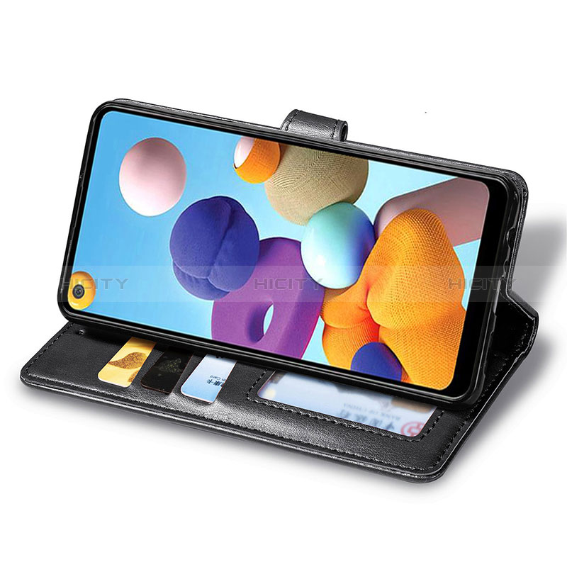 Handytasche Stand Schutzhülle Flip Leder Hülle S05D für Samsung Galaxy A21