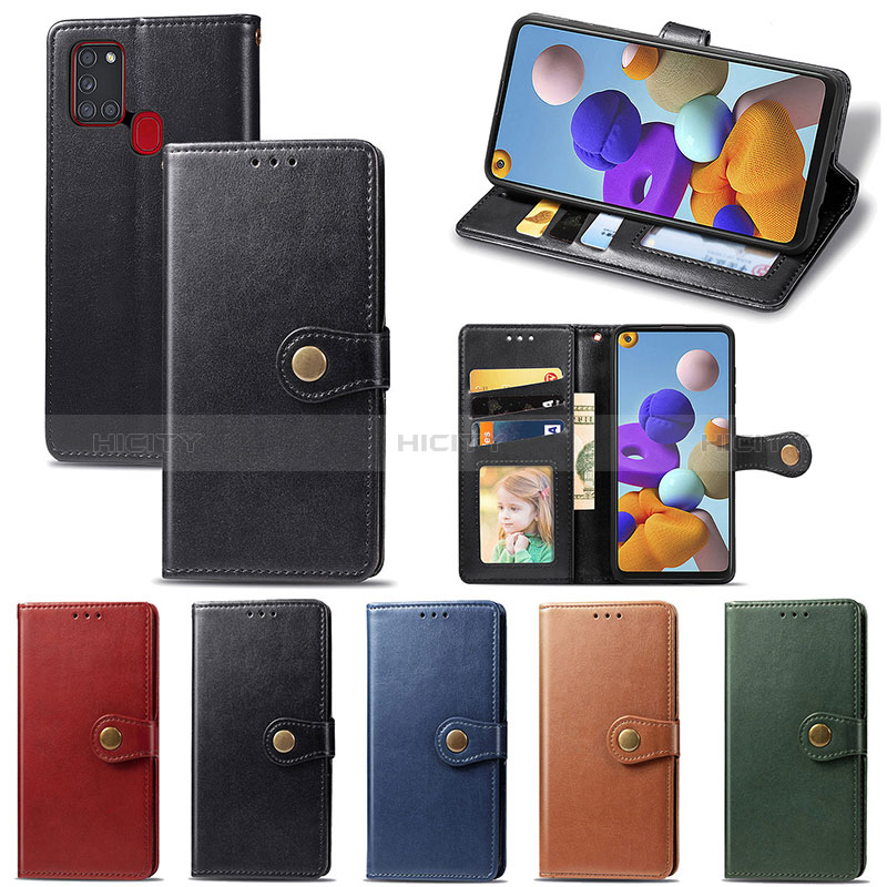 Handytasche Stand Schutzhülle Flip Leder Hülle S05D für Samsung Galaxy A21s