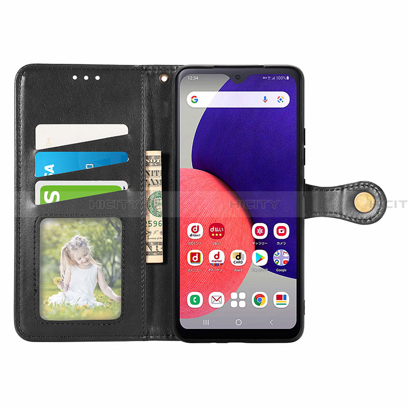 Handytasche Stand Schutzhülle Flip Leder Hülle S05D für Samsung Galaxy A22 5G SC-56B