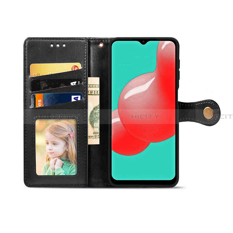 Handytasche Stand Schutzhülle Flip Leder Hülle S05D für Samsung Galaxy A32 4G groß