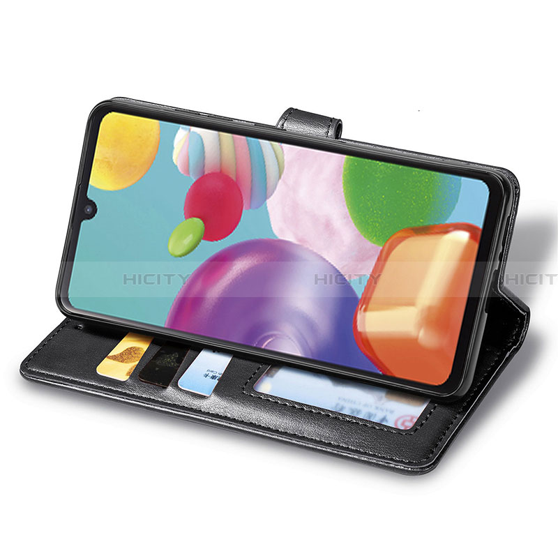 Handytasche Stand Schutzhülle Flip Leder Hülle S05D für Samsung Galaxy A41 SC-41A groß