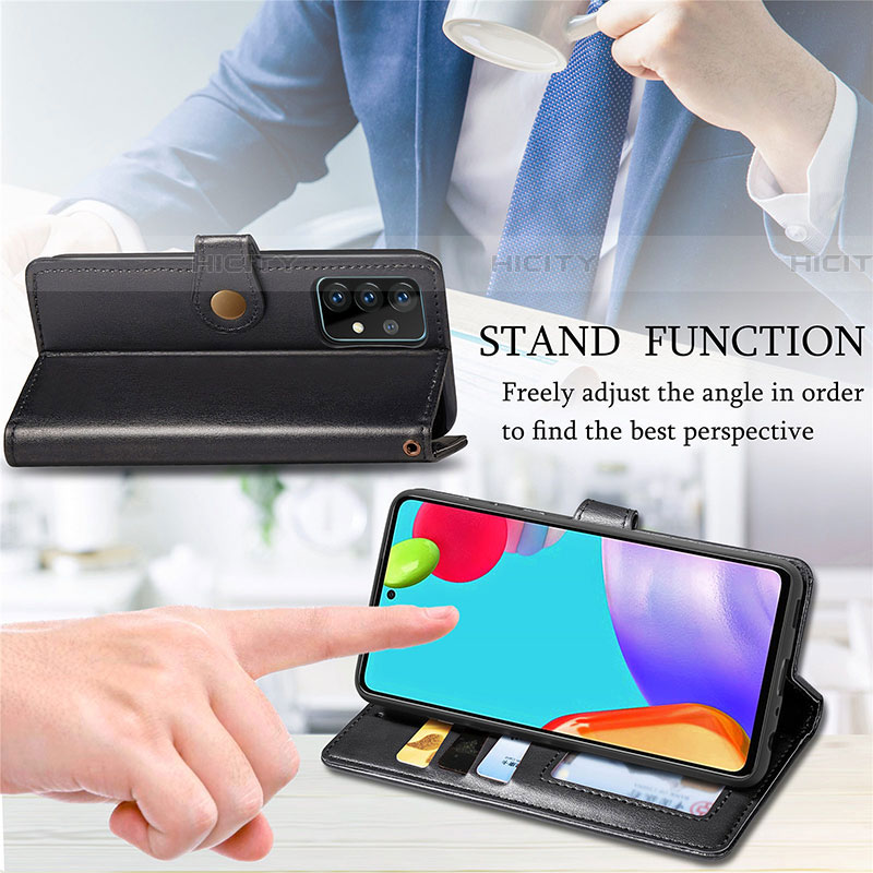 Handytasche Stand Schutzhülle Flip Leder Hülle S05D für Samsung Galaxy A52 4G