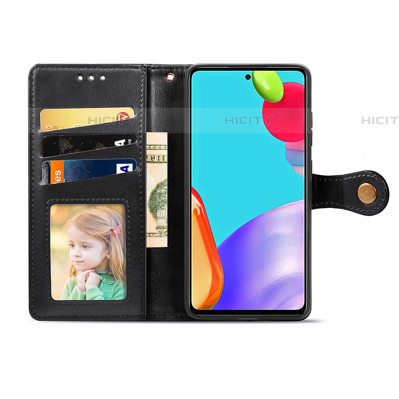 Handytasche Stand Schutzhülle Flip Leder Hülle S05D für Samsung Galaxy A52 4G groß