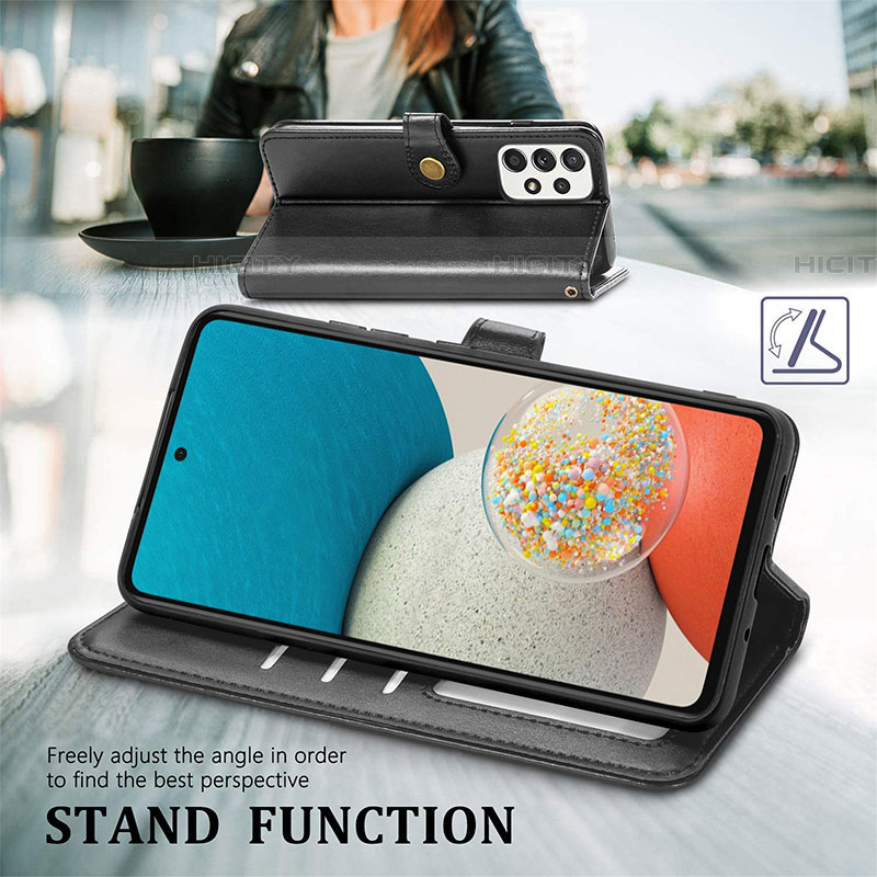 Handytasche Stand Schutzhülle Flip Leder Hülle S05D für Samsung Galaxy A53 5G groß