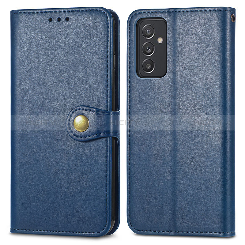 Handytasche Stand Schutzhülle Flip Leder Hülle S05D für Samsung Galaxy A55 5G Blau