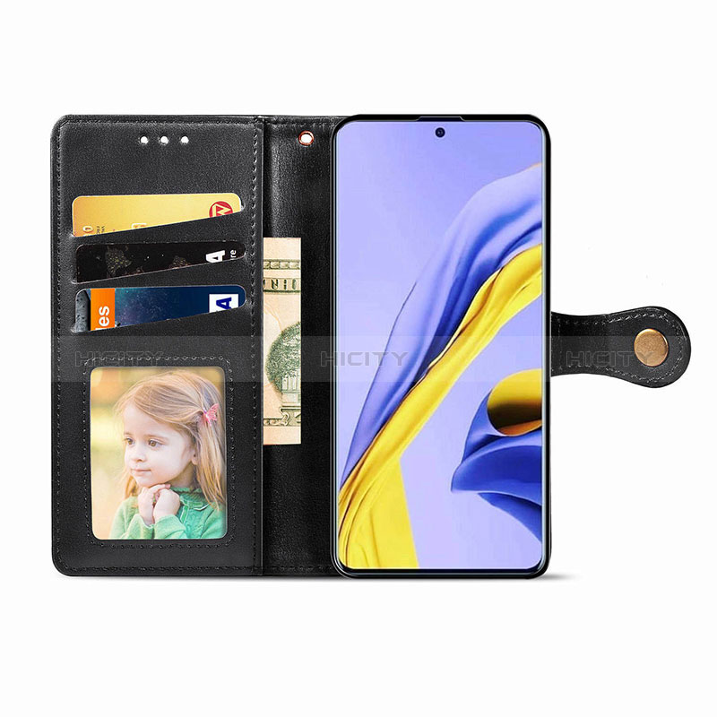 Handytasche Stand Schutzhülle Flip Leder Hülle S05D für Samsung Galaxy A71 5G groß