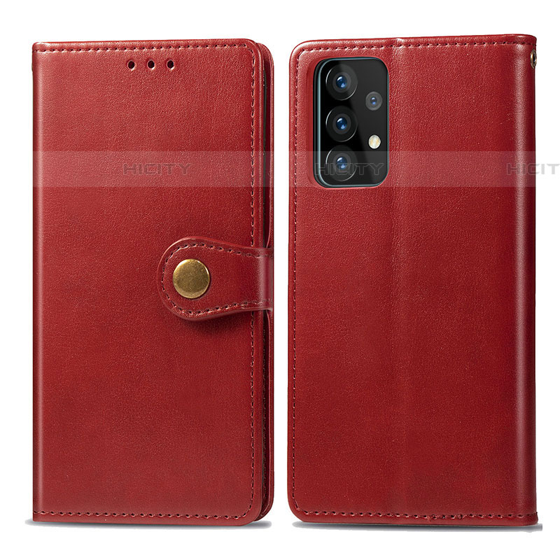 Handytasche Stand Schutzhülle Flip Leder Hülle S05D für Samsung Galaxy A72 4G Rot