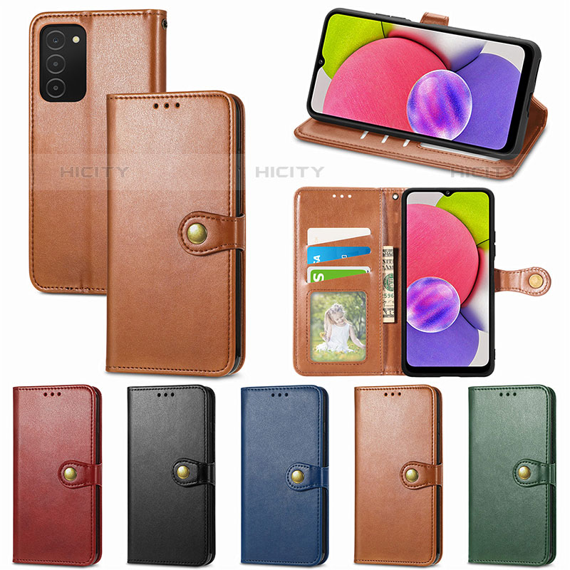 Handytasche Stand Schutzhülle Flip Leder Hülle S05D für Samsung Galaxy M02s groß