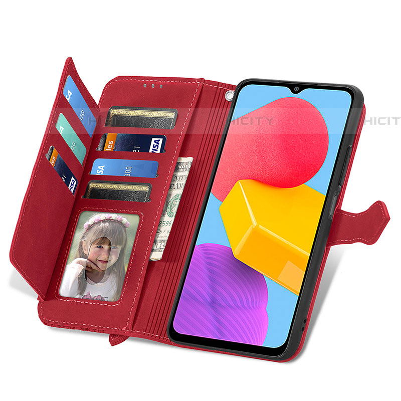 Handytasche Stand Schutzhülle Flip Leder Hülle S05D für Samsung Galaxy M13 4G groß