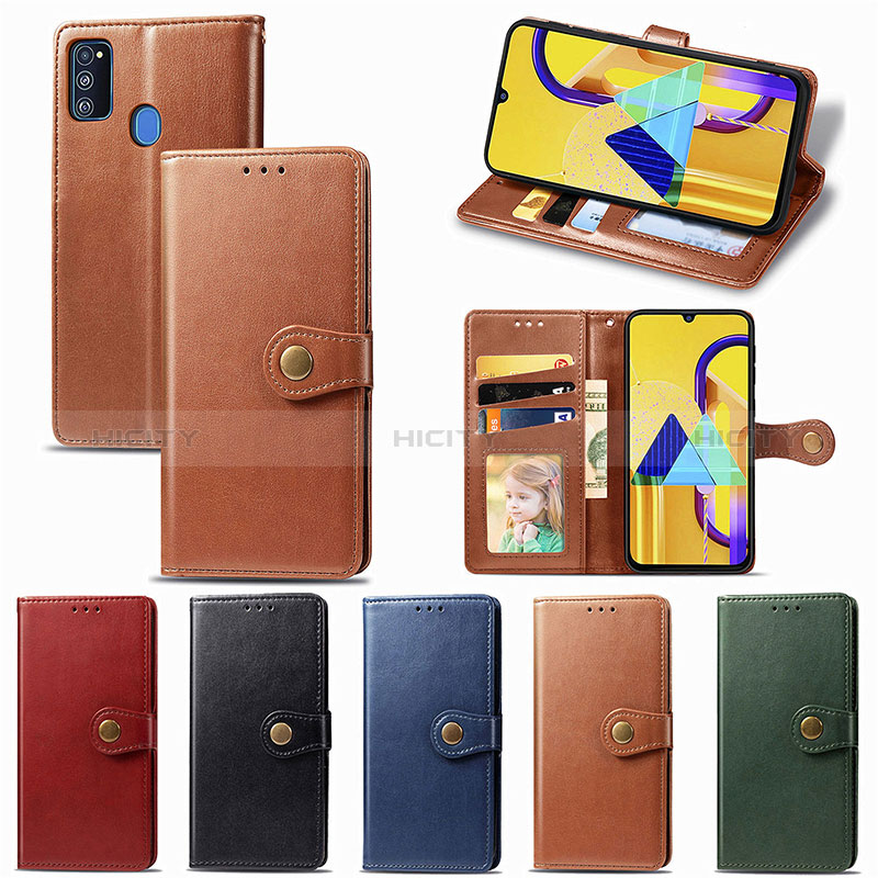 Handytasche Stand Schutzhülle Flip Leder Hülle S05D für Samsung Galaxy M21 groß