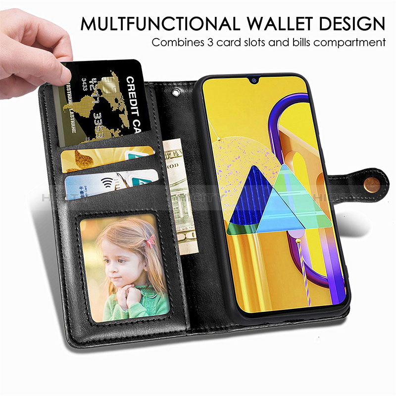 Handytasche Stand Schutzhülle Flip Leder Hülle S05D für Samsung Galaxy M30s