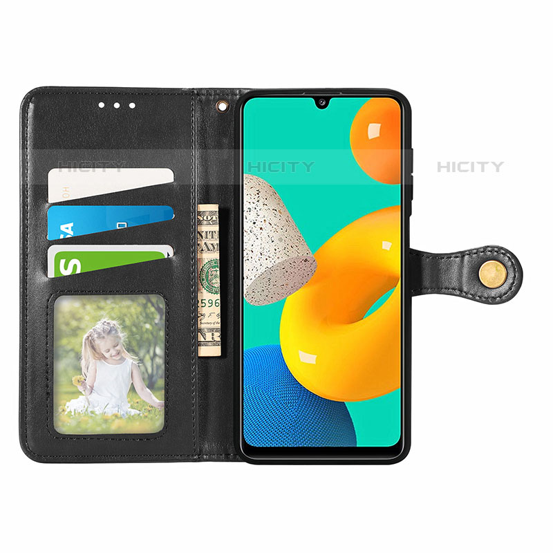 Handytasche Stand Schutzhülle Flip Leder Hülle S05D für Samsung Galaxy M32 4G groß