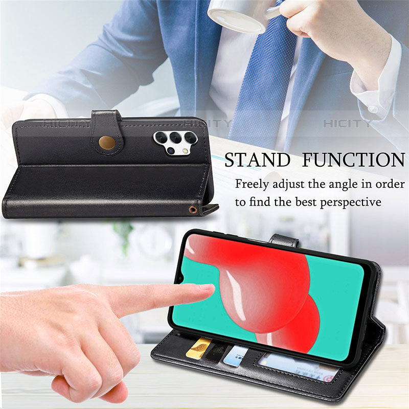 Handytasche Stand Schutzhülle Flip Leder Hülle S05D für Samsung Galaxy M32 5G groß