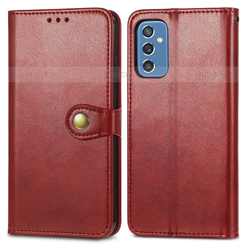 Handytasche Stand Schutzhülle Flip Leder Hülle S05D für Samsung Galaxy M52 5G Rot