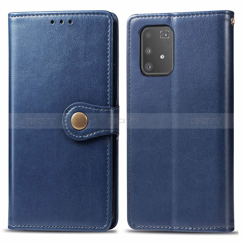 Handytasche Stand Schutzhülle Flip Leder Hülle S05D für Samsung Galaxy S10 Lite Blau