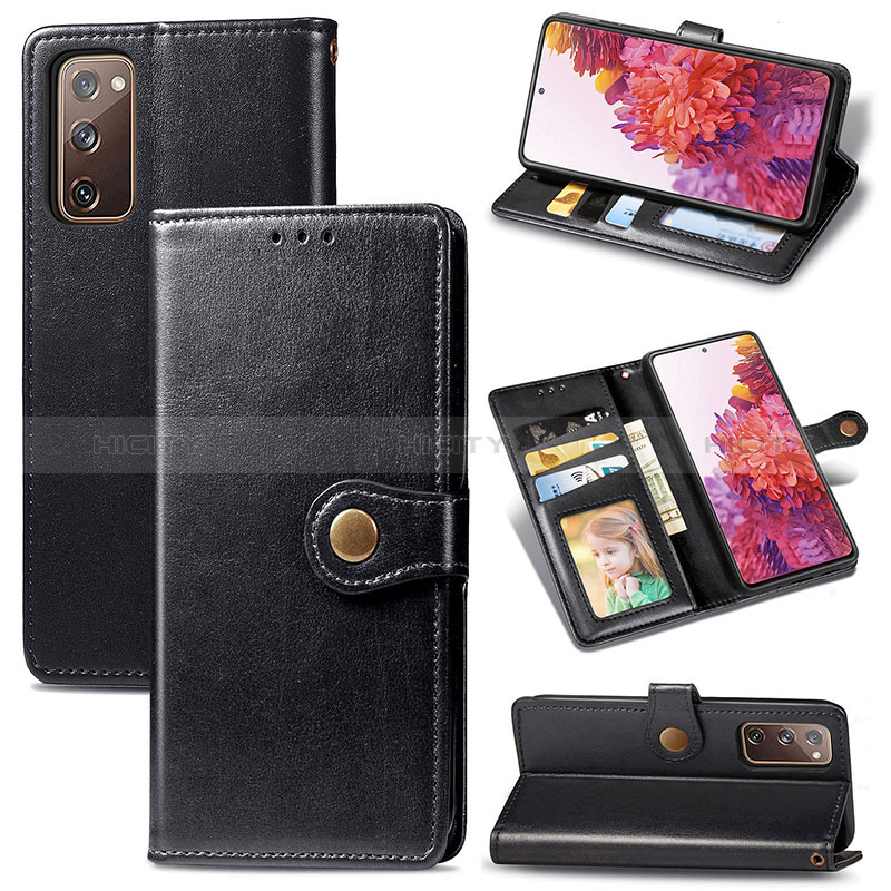 Handytasche Stand Schutzhülle Flip Leder Hülle S05D für Samsung Galaxy S20 Lite 5G groß