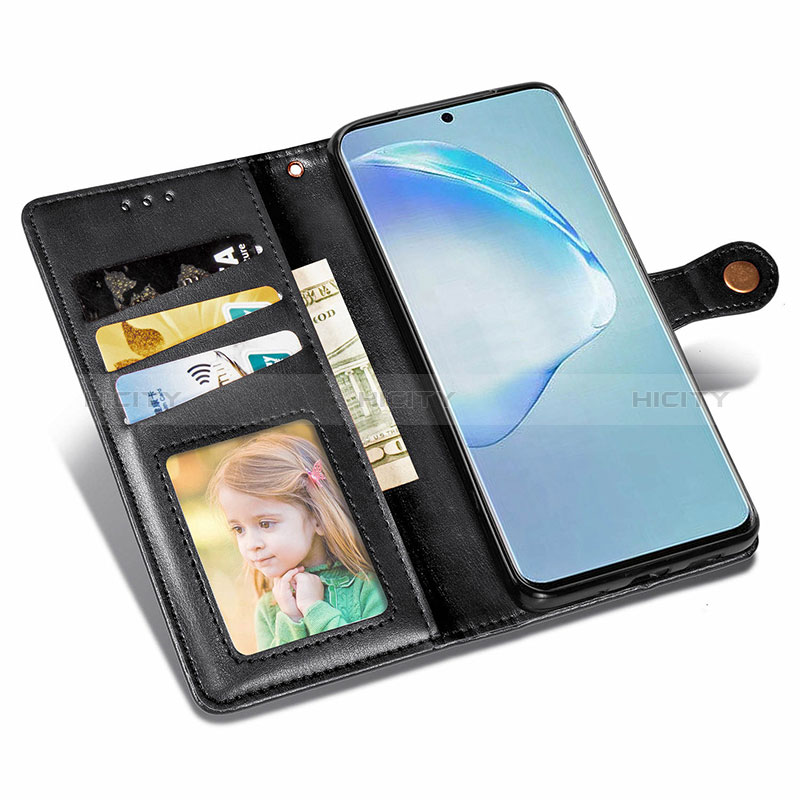 Handytasche Stand Schutzhülle Flip Leder Hülle S05D für Samsung Galaxy S20 Plus 5G groß