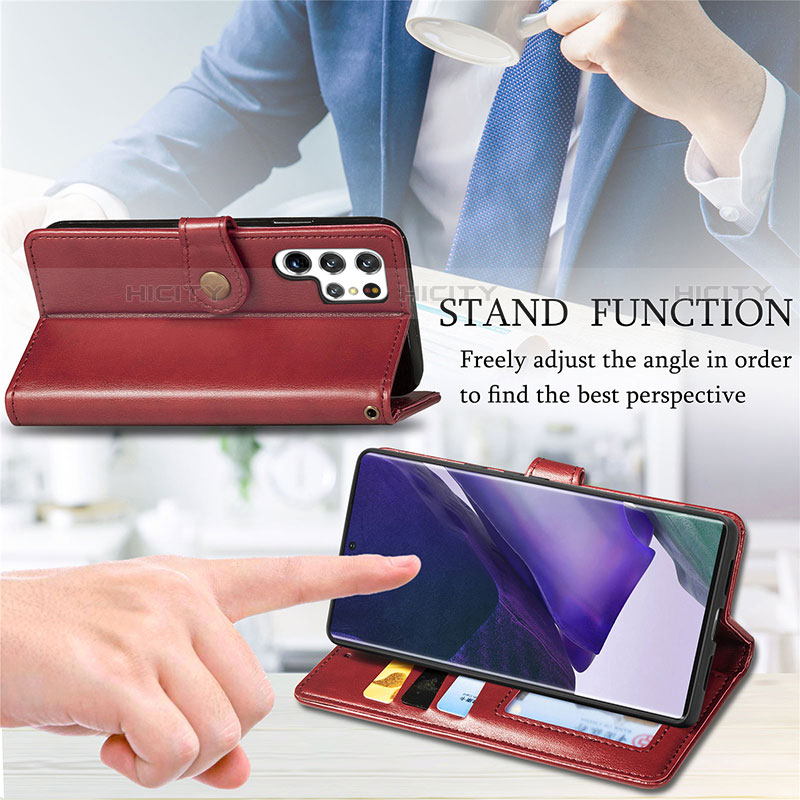 Handytasche Stand Schutzhülle Flip Leder Hülle S05D für Samsung Galaxy S21 Ultra 5G groß