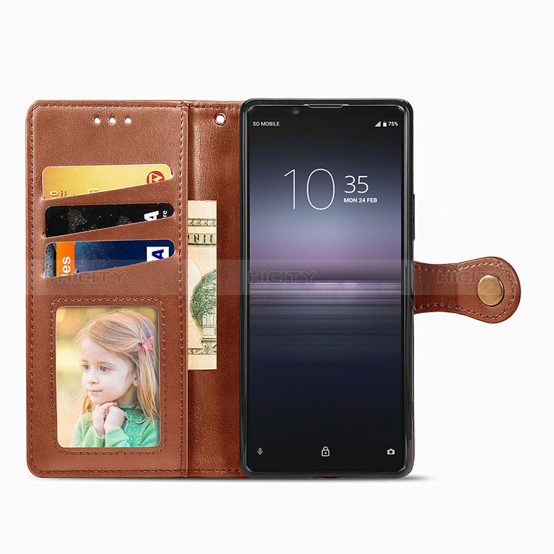 Handytasche Stand Schutzhülle Flip Leder Hülle S05D für Sony Xperia 1 II