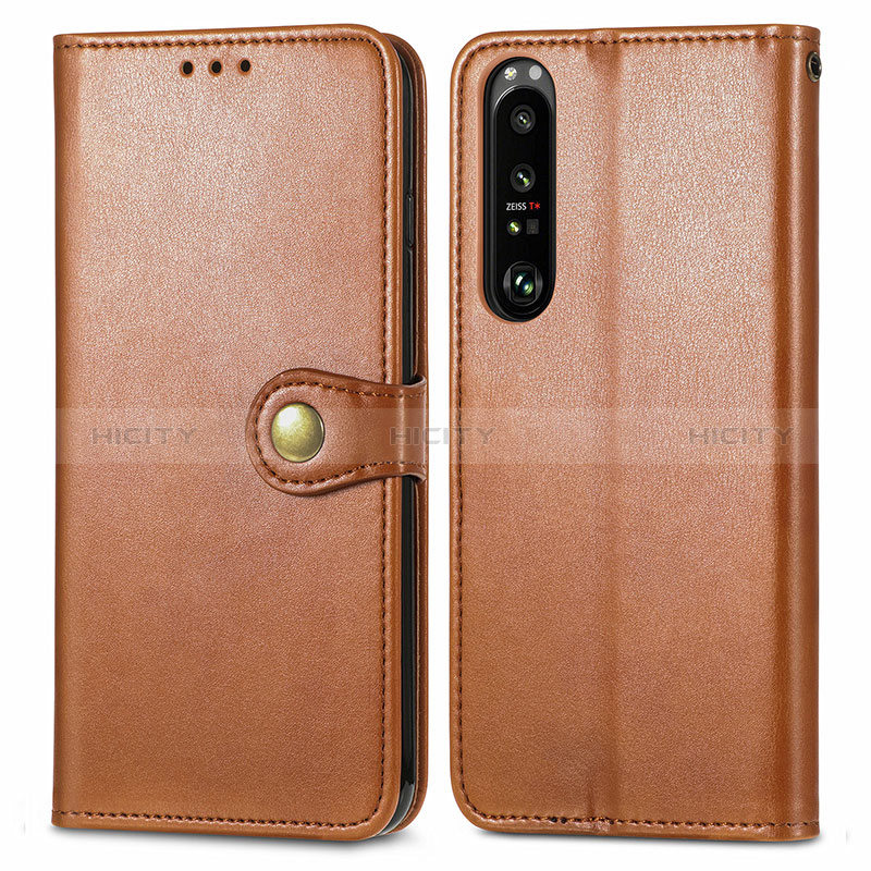 Handytasche Stand Schutzhülle Flip Leder Hülle S05D für Sony Xperia 1 III groß