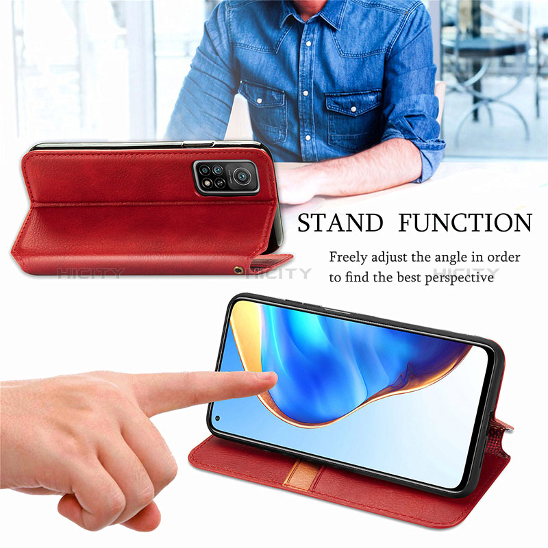 Handytasche Stand Schutzhülle Flip Leder Hülle S05D für Xiaomi Mi 10T 5G groß