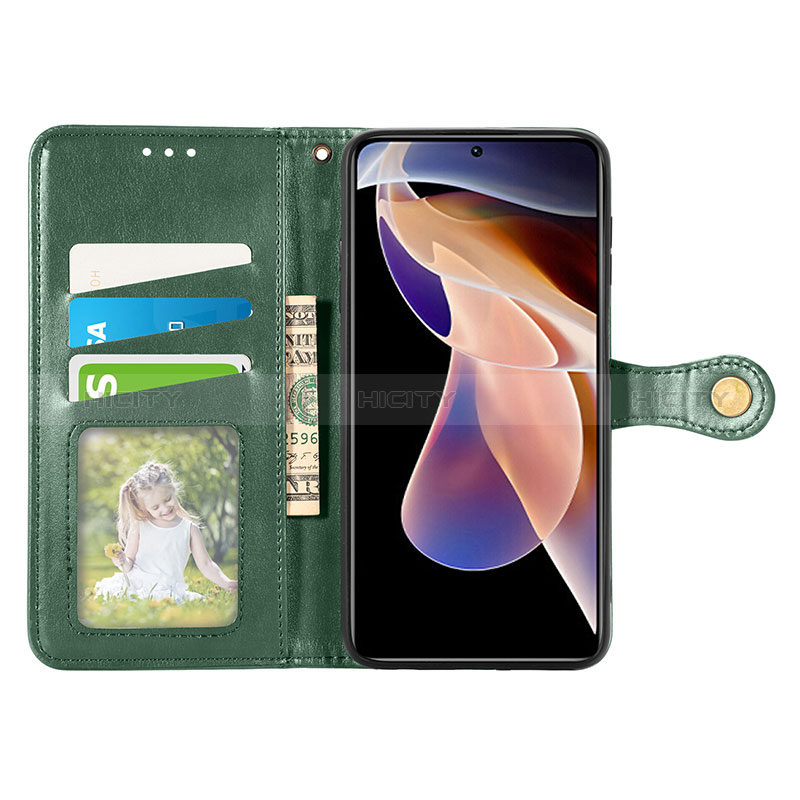 Handytasche Stand Schutzhülle Flip Leder Hülle S05D für Xiaomi Mi 11i 5G (2022) groß