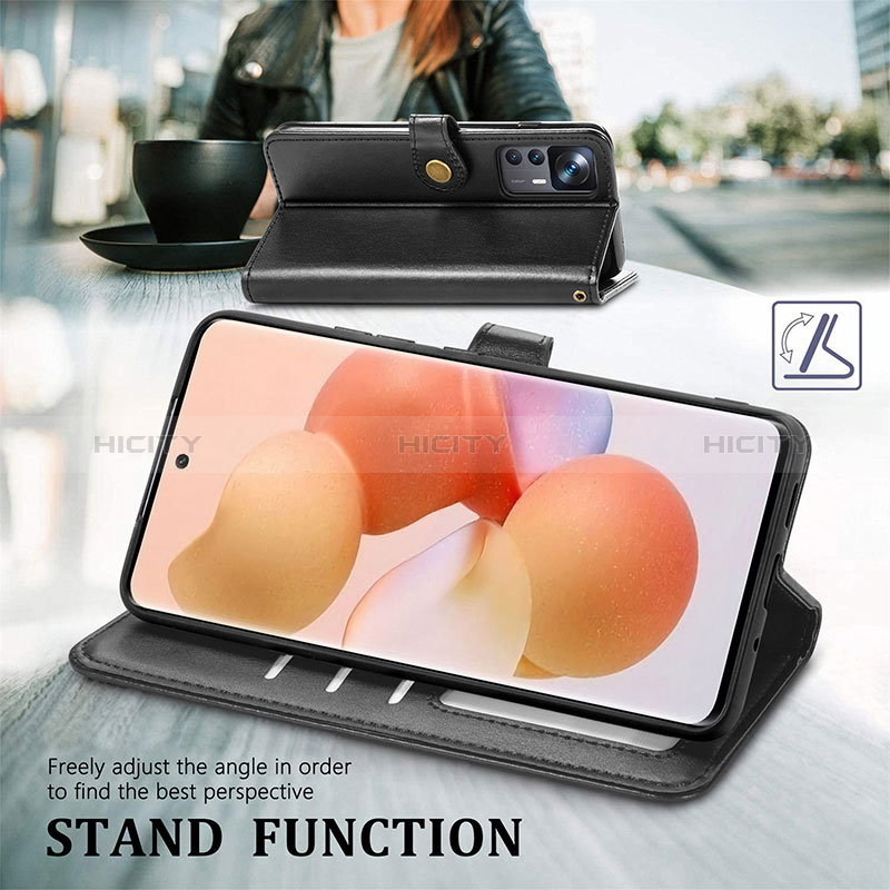 Handytasche Stand Schutzhülle Flip Leder Hülle S05D für Xiaomi Mi 12T 5G groß