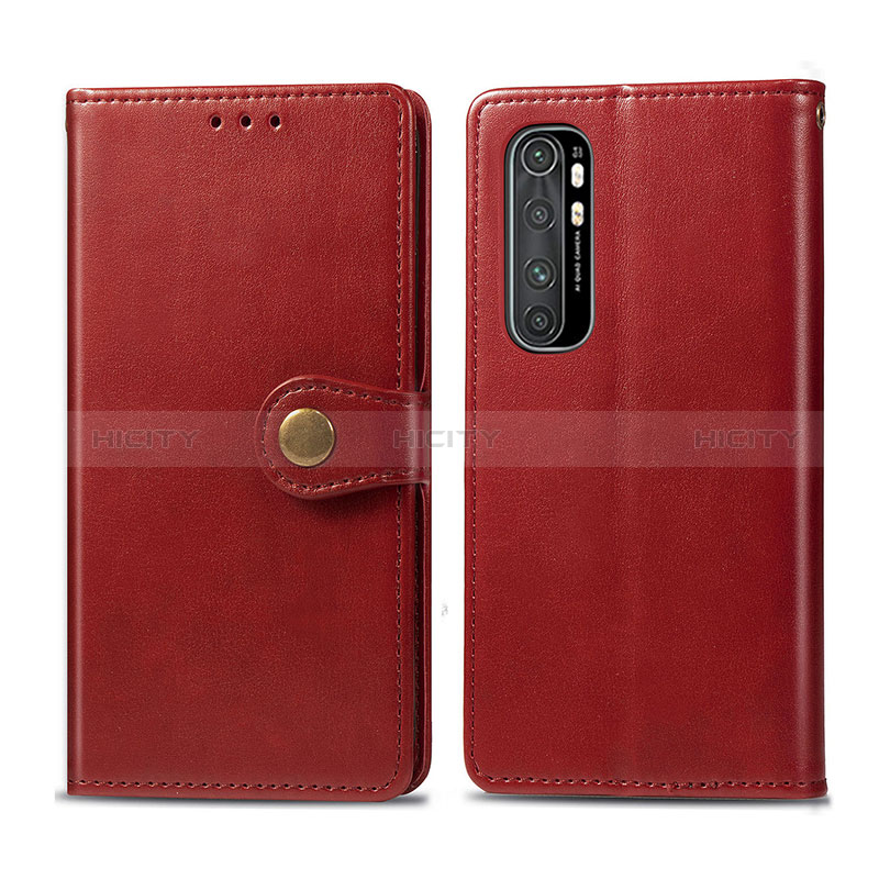 Handytasche Stand Schutzhülle Flip Leder Hülle S05D für Xiaomi Mi Note 10 Lite Rot Plus