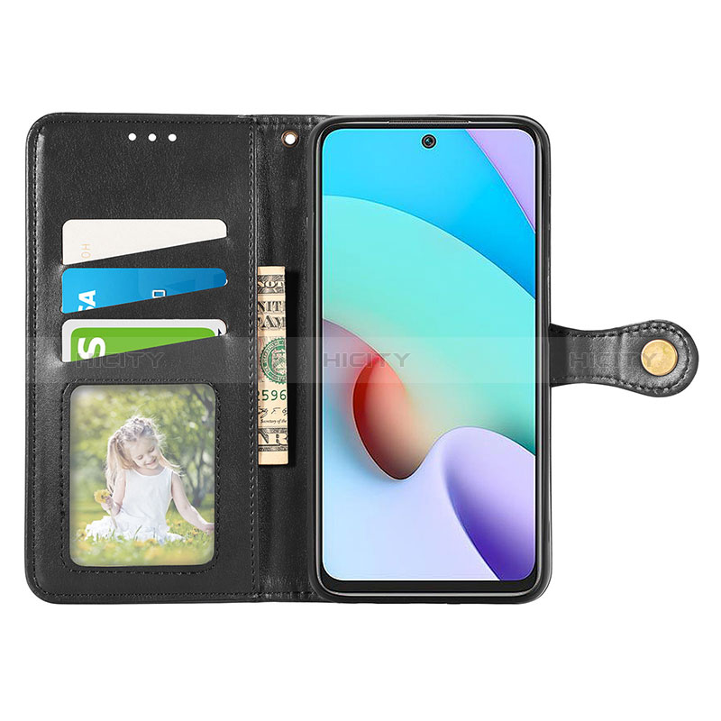 Handytasche Stand Schutzhülle Flip Leder Hülle S05D für Xiaomi Redmi 10 4G groß