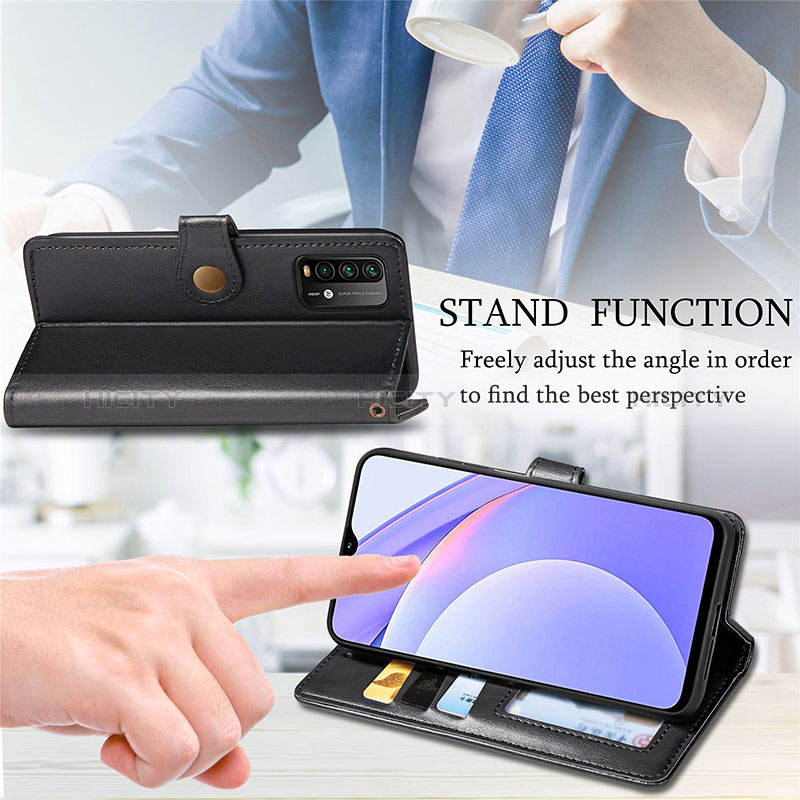 Handytasche Stand Schutzhülle Flip Leder Hülle S05D für Xiaomi Redmi 9 Power