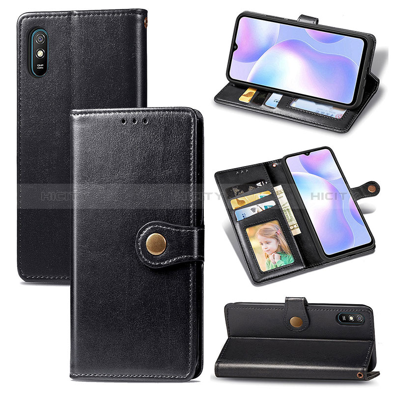 Handytasche Stand Schutzhülle Flip Leder Hülle S05D für Xiaomi Redmi 9AT groß