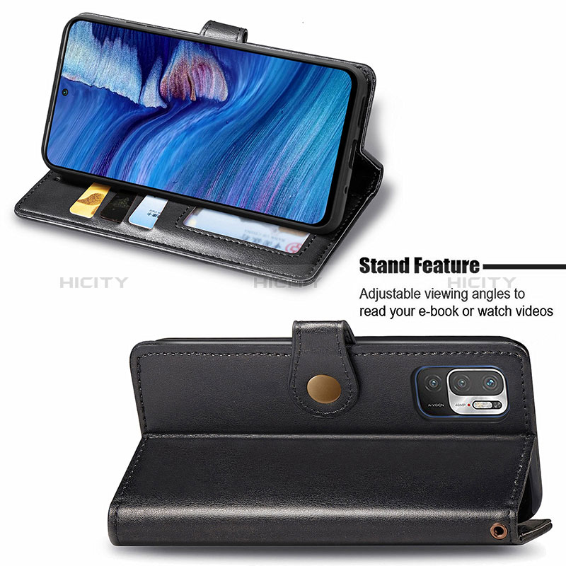 Handytasche Stand Schutzhülle Flip Leder Hülle S05D für Xiaomi Redmi Note 10 5G groß