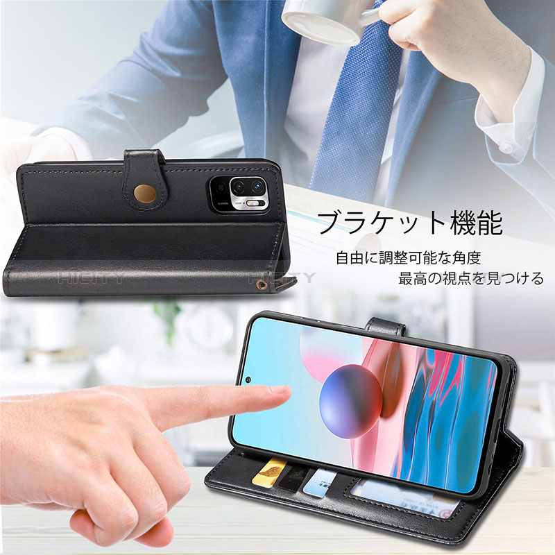 Handytasche Stand Schutzhülle Flip Leder Hülle S05D für Xiaomi Redmi Note 10 JE 5G groß