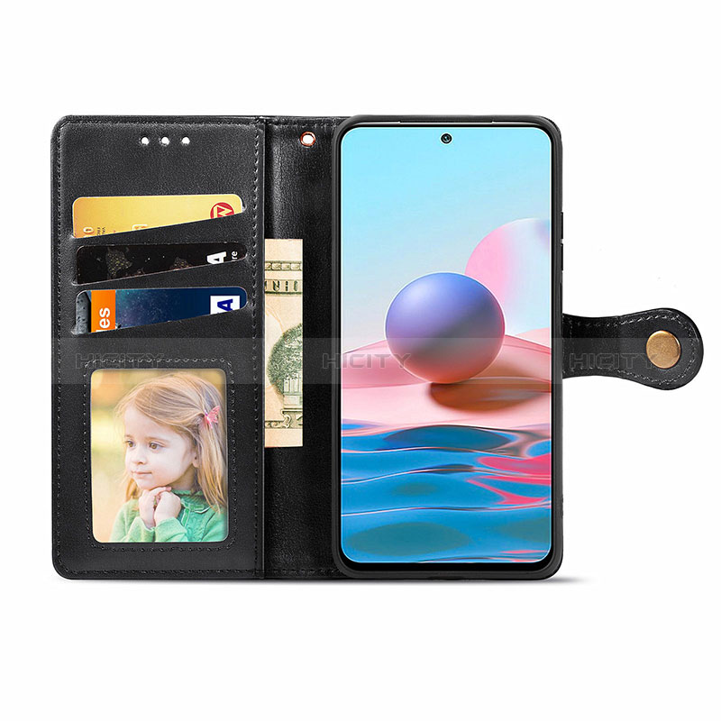 Handytasche Stand Schutzhülle Flip Leder Hülle S05D für Xiaomi Redmi Note 10 JE 5G groß