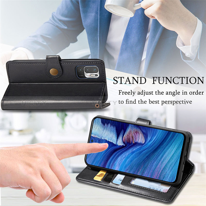 Handytasche Stand Schutzhülle Flip Leder Hülle S05D für Xiaomi Redmi Note 10T 5G