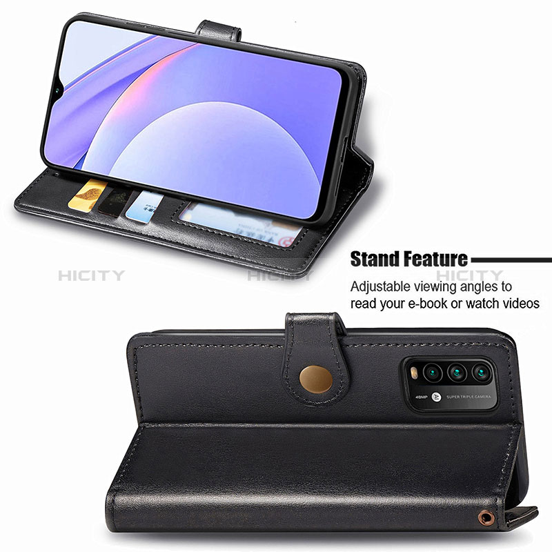 Handytasche Stand Schutzhülle Flip Leder Hülle S05D für Xiaomi Redmi Note 9 4G