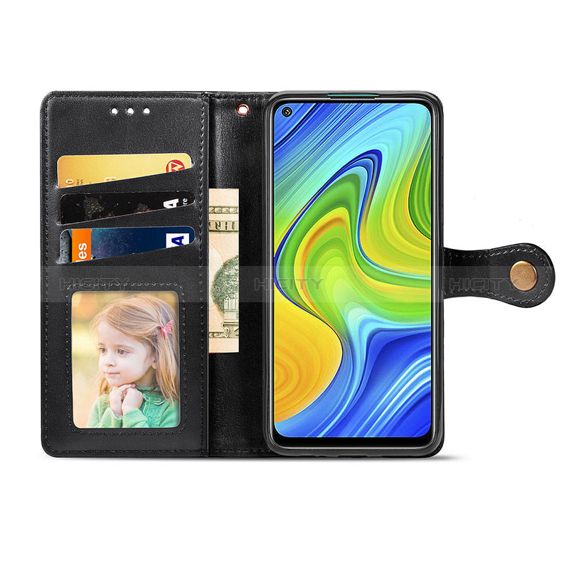 Handytasche Stand Schutzhülle Flip Leder Hülle S05D für Xiaomi Redmi Note 9 groß