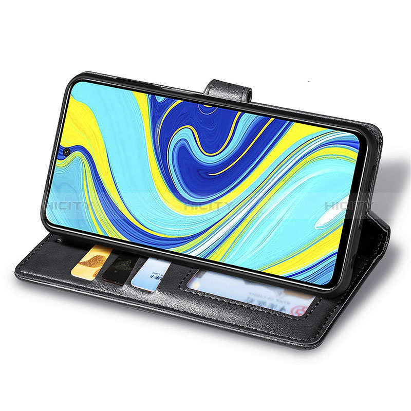 Handytasche Stand Schutzhülle Flip Leder Hülle S05D für Xiaomi Redmi Note 9 Pro Max groß